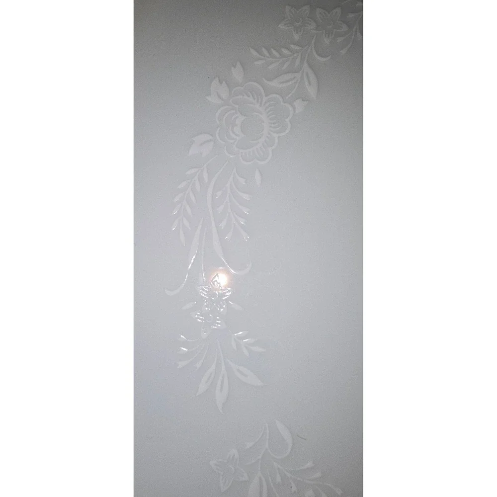 Noritake Reina 6450 Snack Plates Set of 2‎ White Floral Platinum Trim Japan